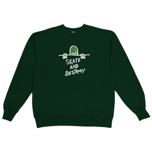 Thrasher Gonz Sad Crew Sweatshirt Forest Green