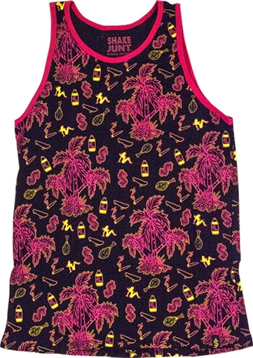 SHAKE JUNT CASUAL FRIDAYS TANK TOP XLARGE BLK/PINK