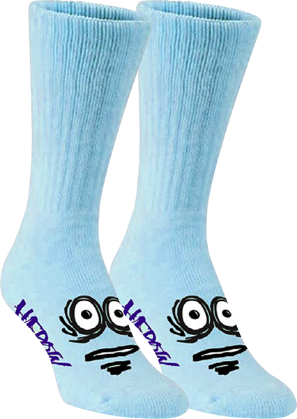 HEROIN BIG EGG CREW SOCKS BLUE