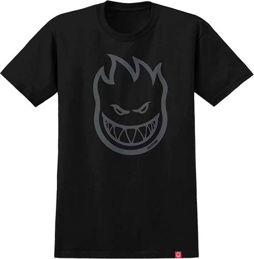 SPITFIRE BIGHEAD SS TSHIRT MEDIUM BLK/GRY