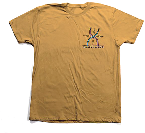 TOY MACHINE ED TEMPLETON WIRES CROSS TSHIRTED SS TSHIRT LARGE  GOLD