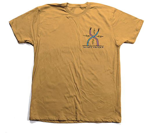 TOY MACHINE ED TEMPLETON WIRES CROSS TSHIRTED SS TSHIRT SMALL GOLD