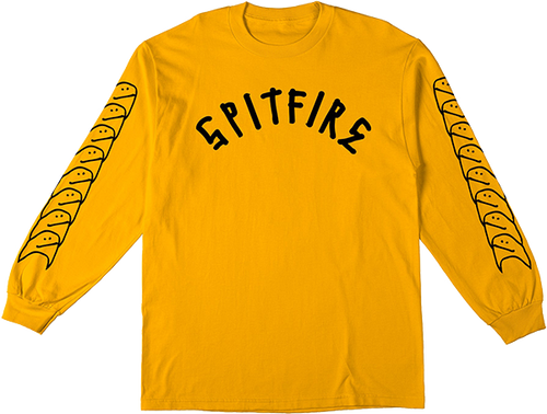 SPITFIRE GONZ SHMOO SLEEVE LONGSLEEVE LARGE-GOLD