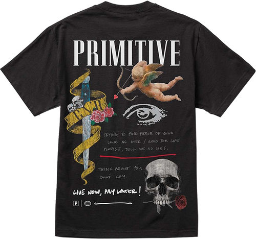 PRIMITIVE GN'R DON'T CRY SS TSHIRT SMALL BLK