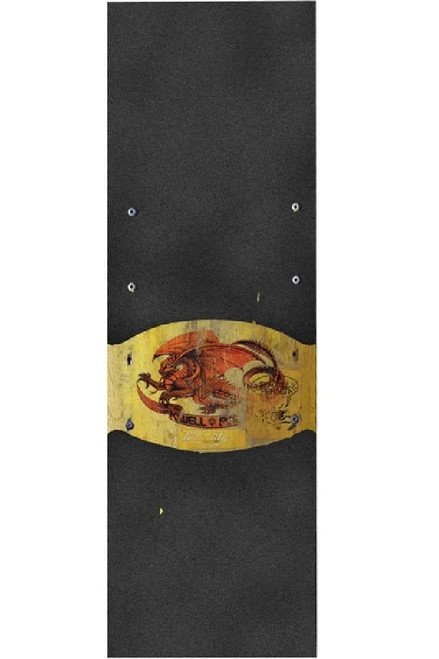 Powell Oval Dragon Grip Tape Black Gold 10.5x33