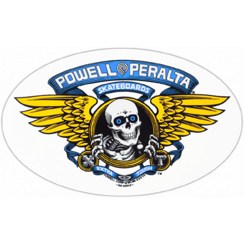 Powell Peralta Wing Ripper DieCut Sticker (2 pack) Blue 5"