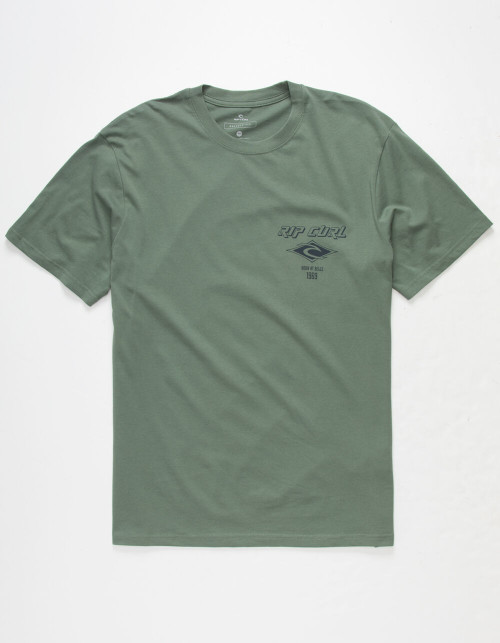 RipCurl Fade Out Icon Tshirt Green