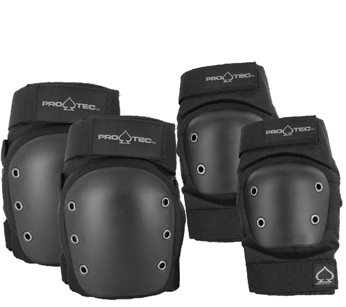 Protec Combo 2pk Knee/Elbow Black Large