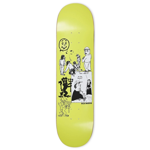 Polar Nick Boserio Year Skate Deck Moss Green 1991 Jr Yel