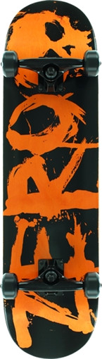 ZERO BLOOD K/O SKATEBOARD COMPLETE-8.12 BLK/ORG
