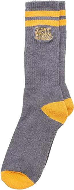 ANTI HERO BLACK HERO OUTLINE CREW SOCK WHT DK.GRN GOLD