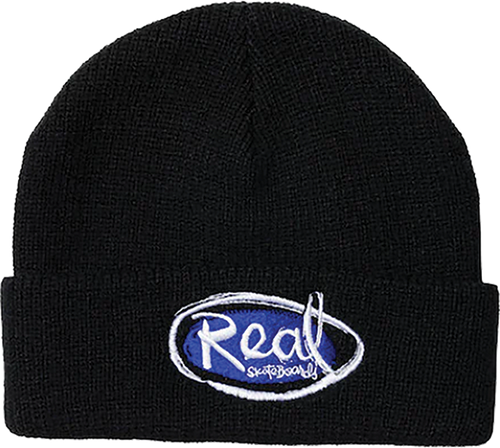 REAL NATAS OVAL BEANIE BLACK