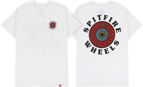 SPITFIRE OG CLASSIC FILL SS TSHIRT MEDIUMEDIUM WHITE RED MULTI