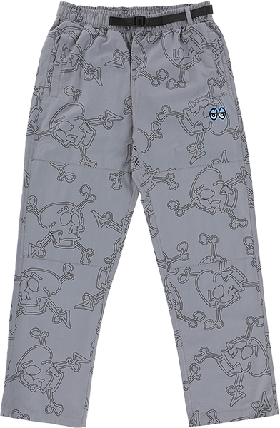 KROOKED STYLE EYES RIPSTOP DOUBLE KNEE PANT SMALL GREY BLK
