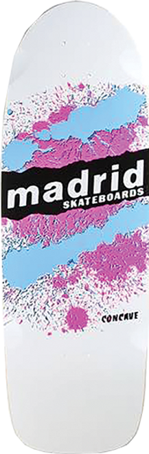 MADRID RETRO EXPLOSION SKATE DECK-9.5x29.25 WHITE