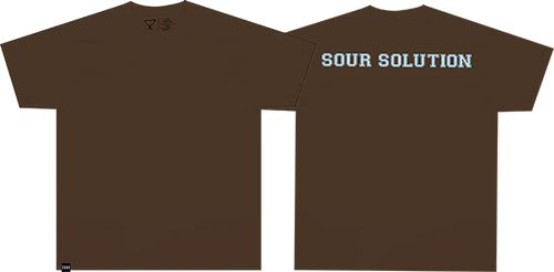 SOUR VARSITY SS TSHIRT SMALL BROWN