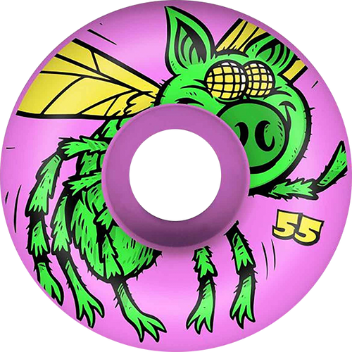 PIG BIG FLY 55mm 101A PURPLE SKATE WHEELS SET