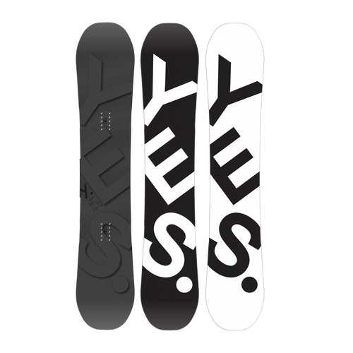 Yes Basic DEMO Snowboard Black White 156w