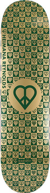 HEARTAGRAM REYNOLDS TRINITY SKATE DECK-8.25 GOLD FOIL