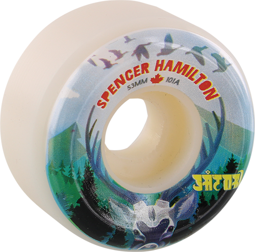 SATORI HAMILTON CANADA 53mm 101a WHITE WHEELS SET