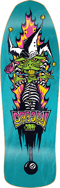 BLACK LABEL LUCERO 12XU SKATEBOARD DECK-10x31.25 AQUA