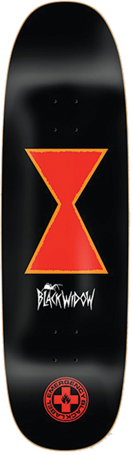 BLACK LABEL BLACK EGG SKATE DECK-9.25x32.5 BLACK STAIN