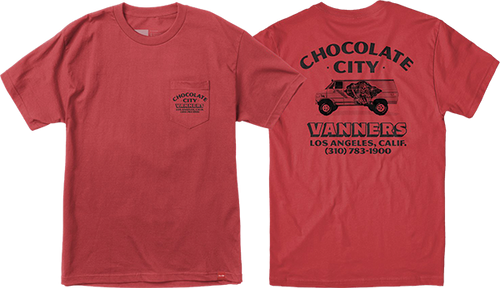 CHOCOLATE VANNER POCKET SS LARGE  RED