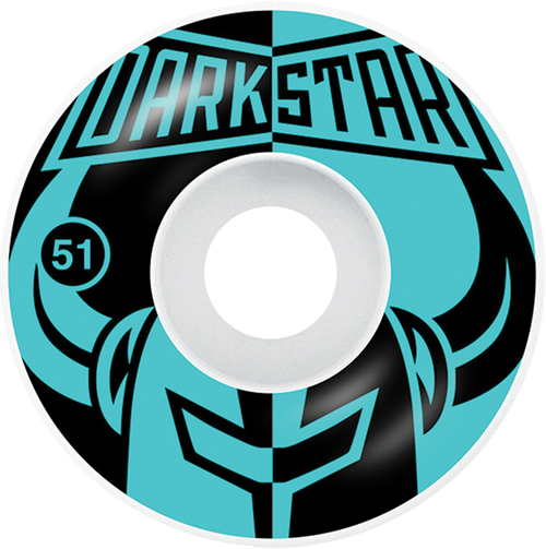 DARKSTAR DIVIDE 51mm BLACK/AQUA WHEELS SET