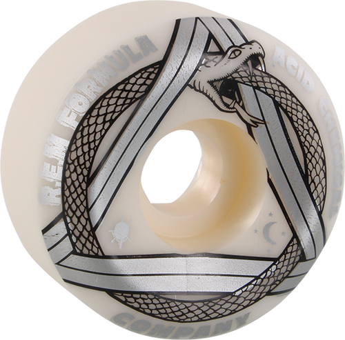 ACID CHEMICAL REM SERPENT SIDECUT 55mm 101a WHT/SILVER WHEELS SET