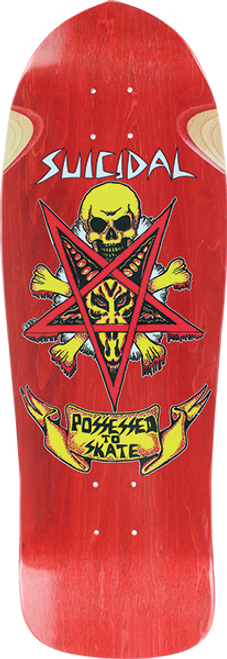 SUICIDAL POSSESSED TO SKATE SKATEBOARD DECK-10.12x30.82 ASSORTED COLOR