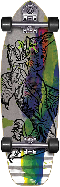 YOW SURFSKATE MAVERICK'S BOULEVARD SKATEBOARD COMPLETE-9.5x30