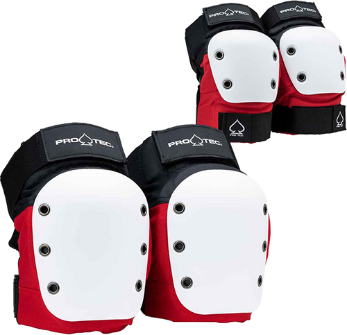 PROTEC STREET COMBO 2/PK MEDIUM RED/WHT/BLK