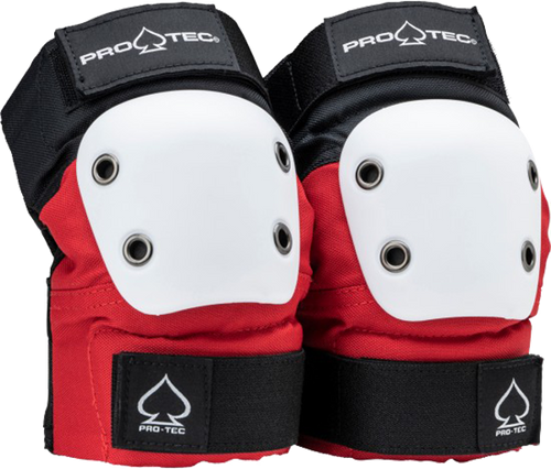 PROTEC STREET ELBOW YTH-RED/WHT/BLK