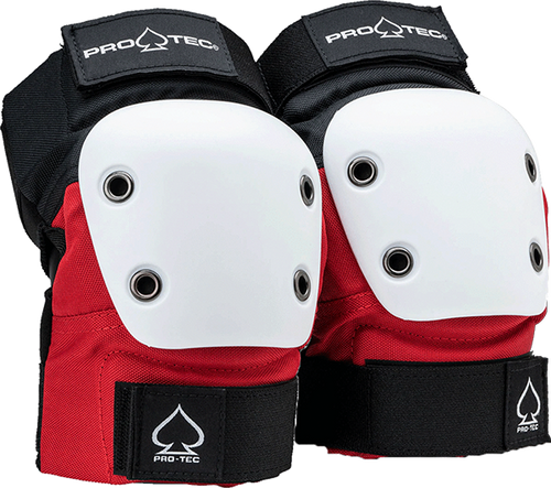 PROTEC STREET ELBOW LARGE  RED/WHT/BLK