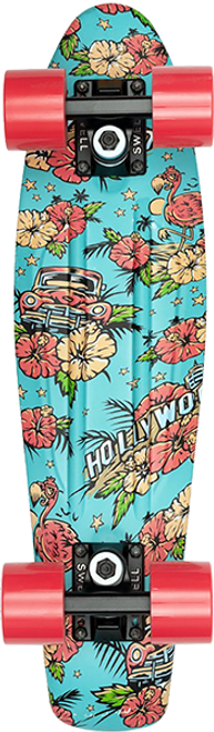 SWELL 22" SKATEBOARD COMPLETE HOLLYWOOD FLAMINGO