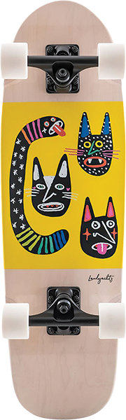 LANDYACHTZ DINGHY BLUNT WILD CATS SKATEBOARD COMPLETE-8.6x28.5