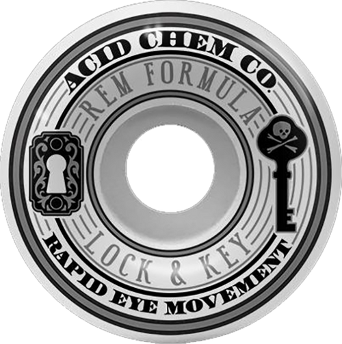 ACID REM LOCK & KEY 54mm 99a WHT WHEELS SET