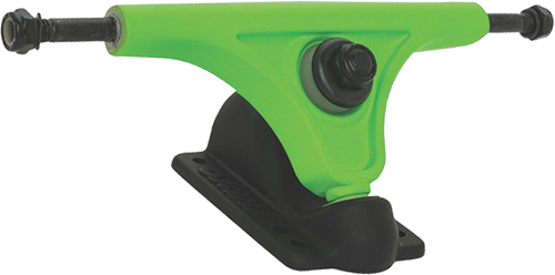 SLANT INVERTED TRUCK 180mm FLORO GRN/BLK magnesium TRUCKS SET
