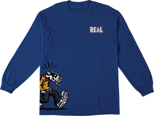 REAL COMIX LONGSLEEVE TSHIRT LARGE-ROYAL