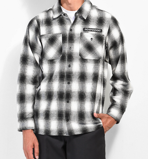 Independent Tilden Flannel Black White