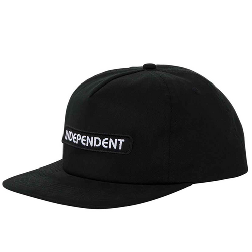 Independent Groundwork Mid Profile Hat Black Snapback