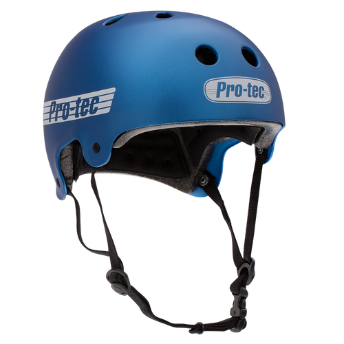 Protec Old School CERTFIED Helmet Metal Blue Medium