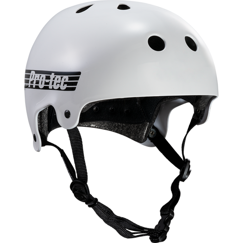 Protec Old School CERTFIED Helmet Gloss White Small