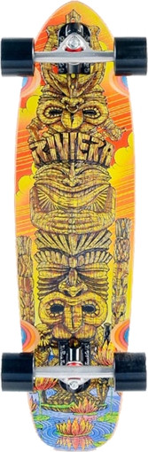 RIVIERA TIKI TOTEM SM SKATEBOARD COMPLETE-8.125x31