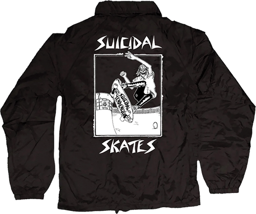 SUICIDAL POOL SKATER 80S WINDBREAKER LARGE-BLACK