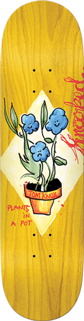 KROOKED KNOX BLUE FLOWERS SKATE DECK-8.5