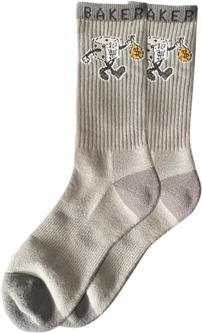 BAKER DICE CREW SOCKS GREY