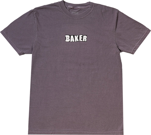 BAKER BRAND LOGO SS TSHIRT SMALL-WINE WASH