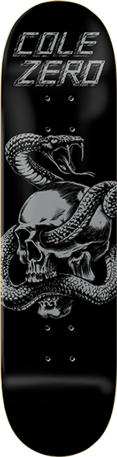 ZERO COLE SKULL AND SNAKE SKATEBOARD DECK-8.25