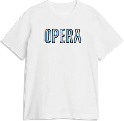 OPERA 3D SS TSHIRT LARGE-WHITE